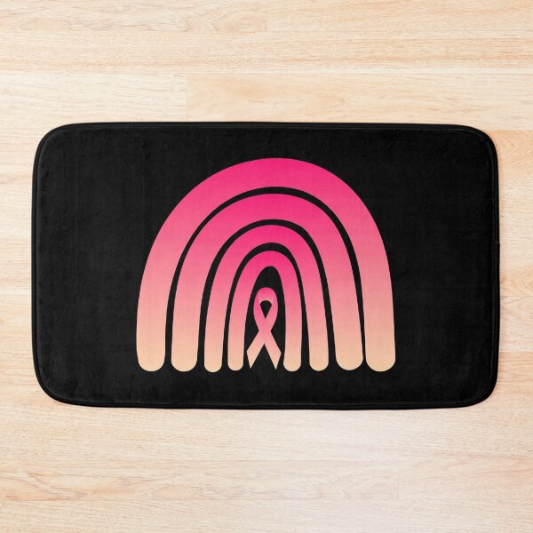Item preview, Breast Cancer Awareness Pink Women Rainbow Ribbon designed and sold by Stick-Artistry.