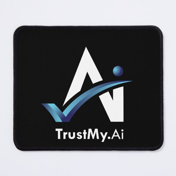 Item preview, TrustMy.AI Dark Logo with TrustMy.Ai text designed and sold by CMFAstudio.