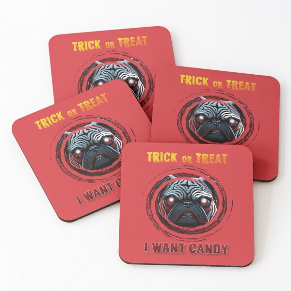 Item preview, Pug of Fear 2 TRICK or TREAT designed and sold by RedBluffTraders.