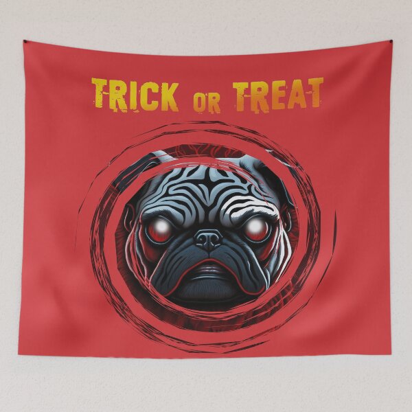 Item preview, Pug of Fear 2 TRICK or TREAT designed and sold by RedBluffTraders.
