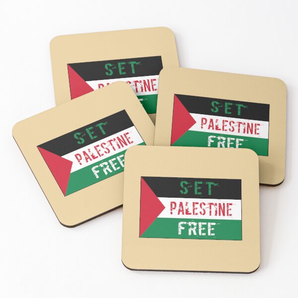 Item preview, Set Palestine Free Flag designed and sold by AJ  Liber.