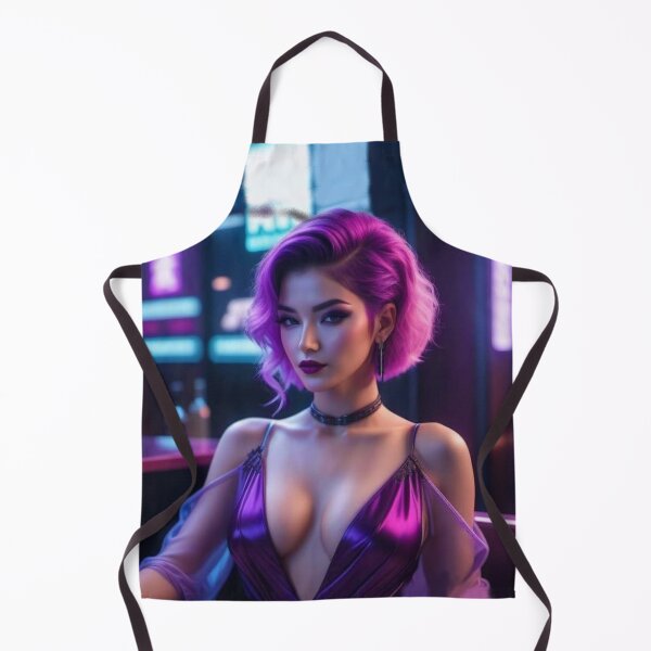 Item preview, Beautiful woman in negligee in purple shade designed and sold by JaroDesign2023.
