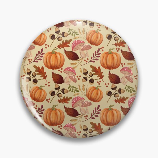 Item preview, Pumpkin, Mushroom and Acorns Pattern designed and sold by ByAllyAlly.