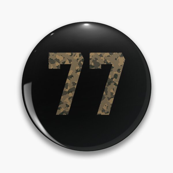 Item preview, Army Camouflage Number 77 - Sports Numbers designed and sold by NECHSTORE.