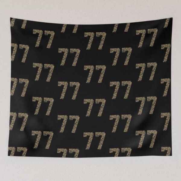 Item preview, Army Camouflage Number 77 - Sports Numbers designed and sold by NECHSTORE.