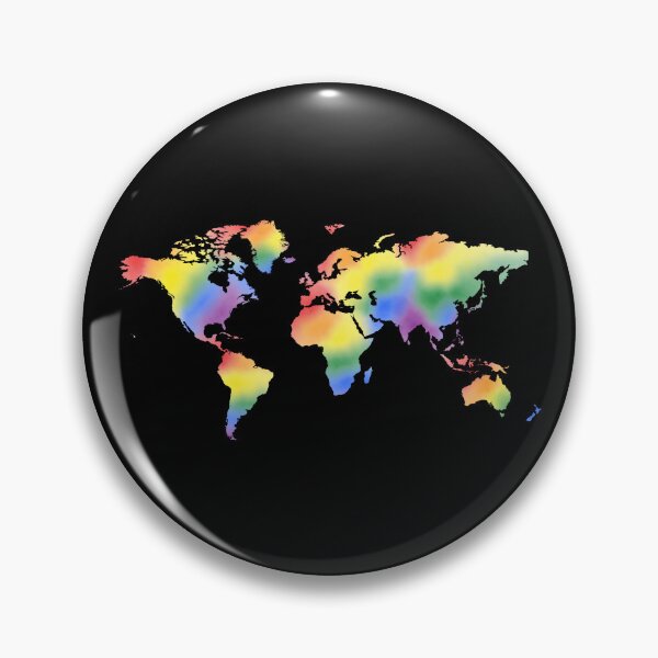 Item preview, Watercolor Rainbow World Map designed and sold by astarrett.