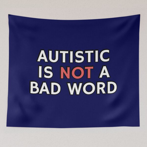 Item preview, Autistic Is Not A Bad Word - embrace neurodiversity designed and sold by Inspirationmotivation.