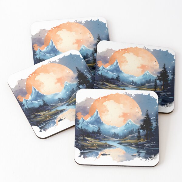 Item preview, Watercolor Mountain Scene designed and sold by KSimpson838.