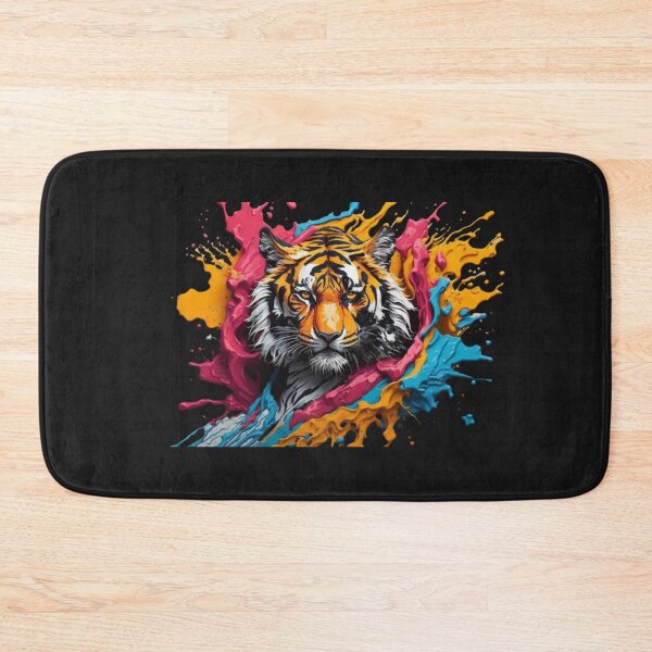 Item preview, colorful and ferocious feline designed and sold by CrisFer1.
