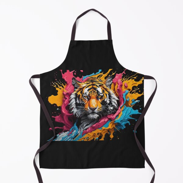 Item preview, colorful and ferocious feline designed and sold by CrisFer1.