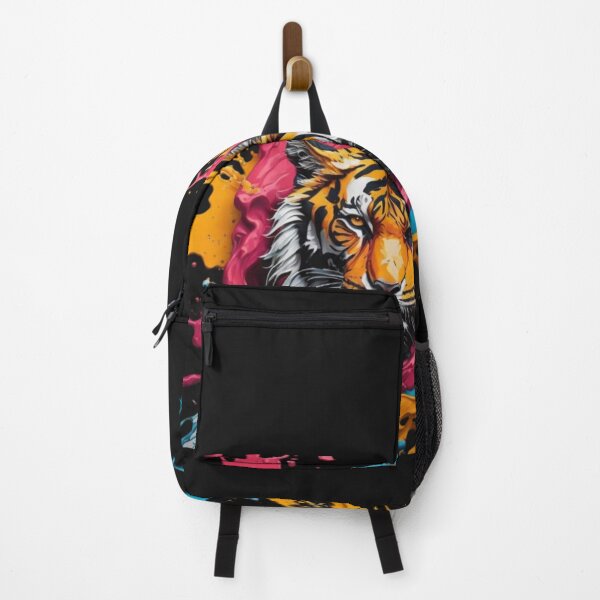Item preview, colorful and ferocious feline designed and sold by CrisFer1.