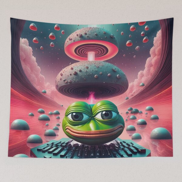 Item preview, Pepe gaming god designed and sold by Pepooteric.