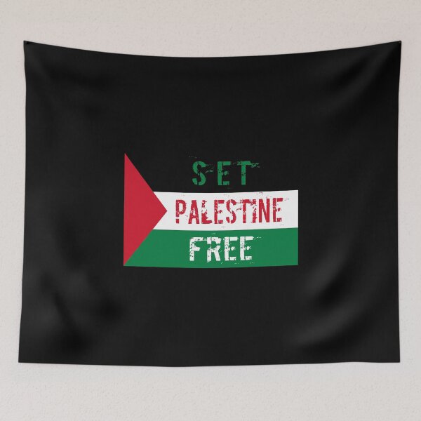 Item preview, Set Palestine Free Artwork Flag designed and sold by AJ  Liber.