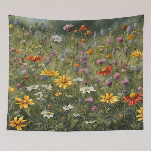 Item preview,  Wildflower quilts, quilts and shower curtains designed and sold by StyleSketch.