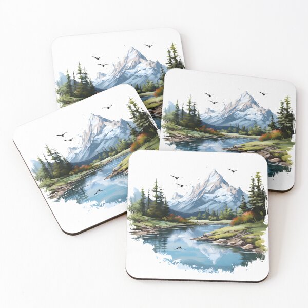 Item preview, Watercolor Mountain Landscape designed and sold by KSimpson838.