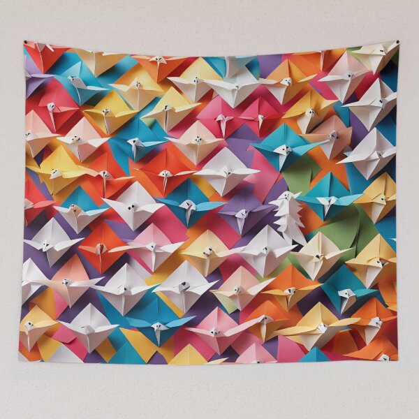 Item preview, Origami Colorful Animals Pattern. designed and sold by ARichArts.