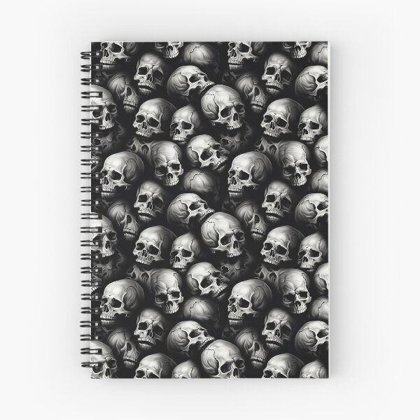 Item preview, Realistic Skull Halloween Catacomb Seamless Pattern designed and sold by ajmatos.