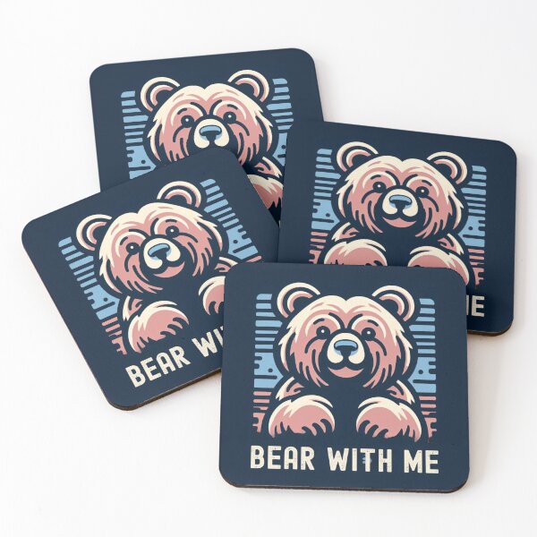Item preview, Loving Friendly "Bear with Me" Cartoon Art designed and sold by Doddlaix.