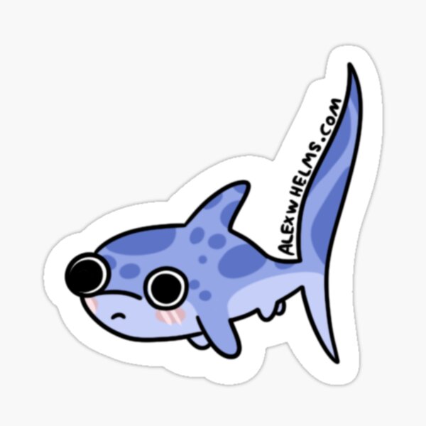 Silly Stickers Whale Shark - Realistic Edition Sticker for Sale by Alex  Helms