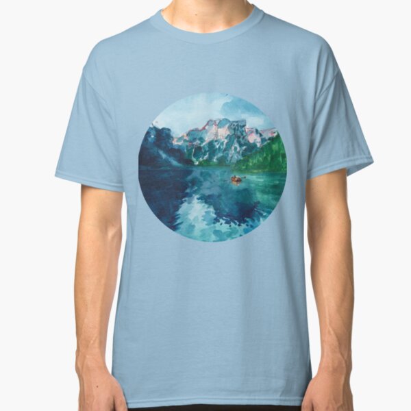 lake nature scene (with boat!!!) Classic T-Shirt