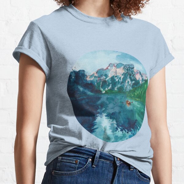 Item preview, lake nature scene (with boat!!!) designed and sold by dianalea.