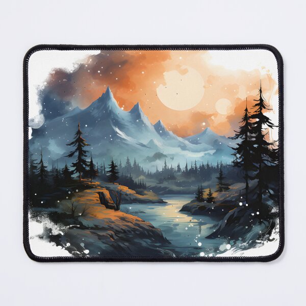 Item preview, Nighttime Mountain Landscape designed and sold by KSimpson838.