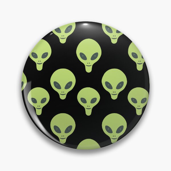 Aperçu de l'œuvre Fond Noir Alien Vert Mignon Répétant Un Modèle Sans Couture créée et vendue par ajmatos.
