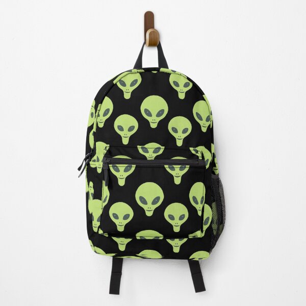 Item preview, Cute Green Alien Black Background Repeating Seamless Pattern designed and sold by ajmatos.