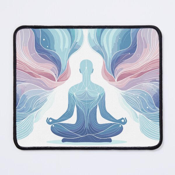 Item preview, Mindful breathing Ethereal colors illustration designed and sold by ElLocoMus.