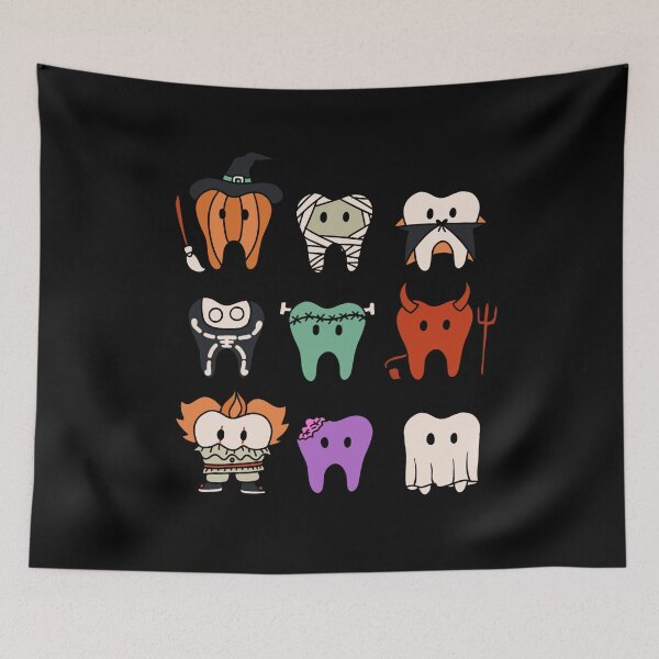 Item preview, Cute teeth dressed up for Halloween  designed and sold by guaka-molly.