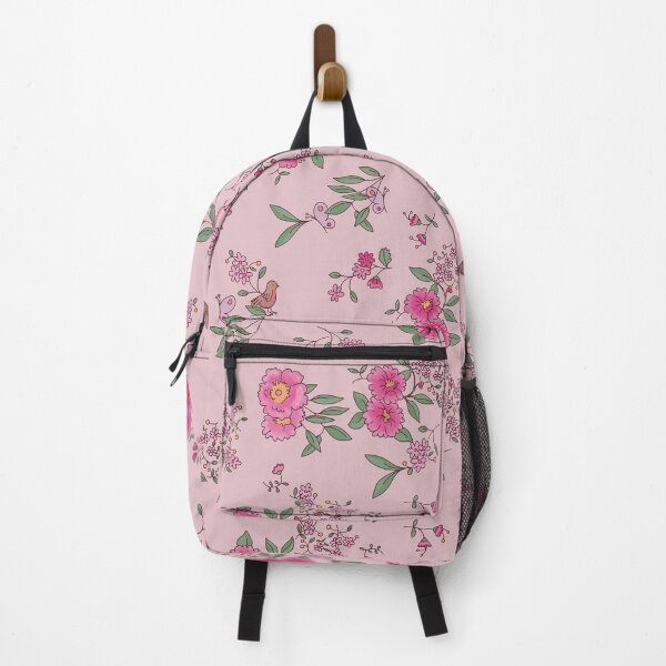 Item preview, Flowers with birds and pink butterflies designed and sold by NEWGARDEN STUDIO.