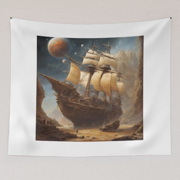 Item preview, Ancient ships, spaceships, murals designed and sold by kingzama.