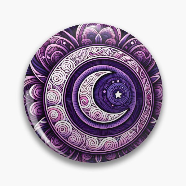Aperçu de l'œuvre Lune violette enchantée créée et vendue par NeatSplash.