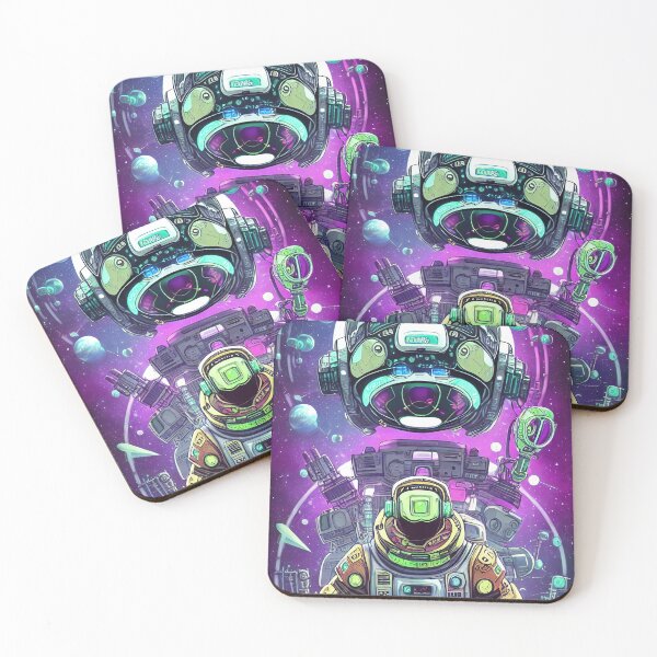 Item preview, Purple robot futuristic, scifi, robotics, cool, space, tech, cyber designed and sold by Cyber Kids.