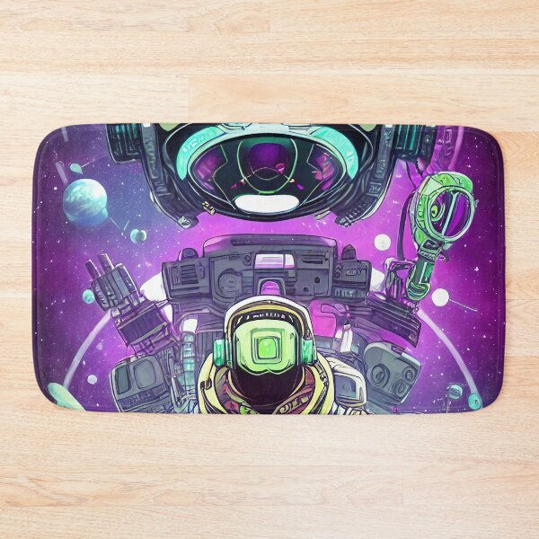 Item preview, Purple robot futuristic, scifi, robotics, cool, space, tech, cyber designed and sold by Cyber Kids.