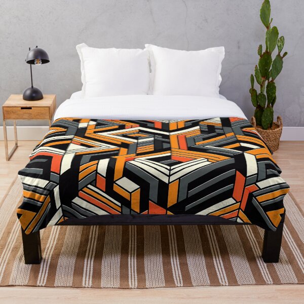 Item preview, Orange Cube Pattern designed and sold by NeatSplash.
