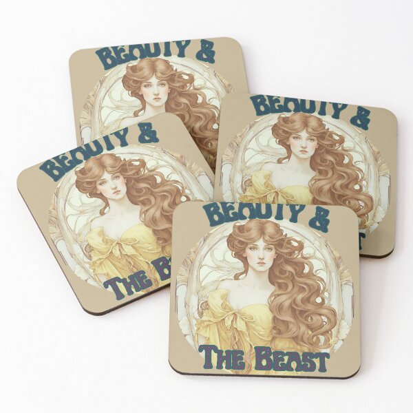 Item preview, Beauty and the Beast Art Nouveau Vintage designed and sold by stargazerhill.