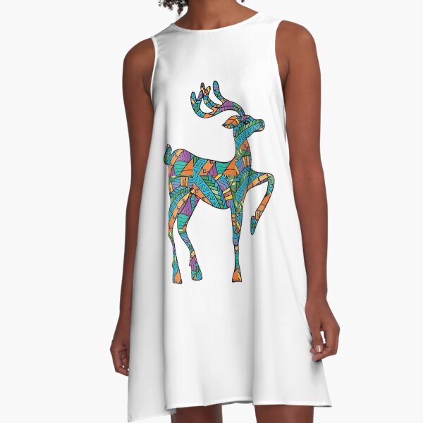 Item preview, colorful reindeer designed and sold by yaZzaboy.