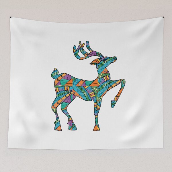 Item preview, colorful reindeer designed and sold by yaZzaboy.