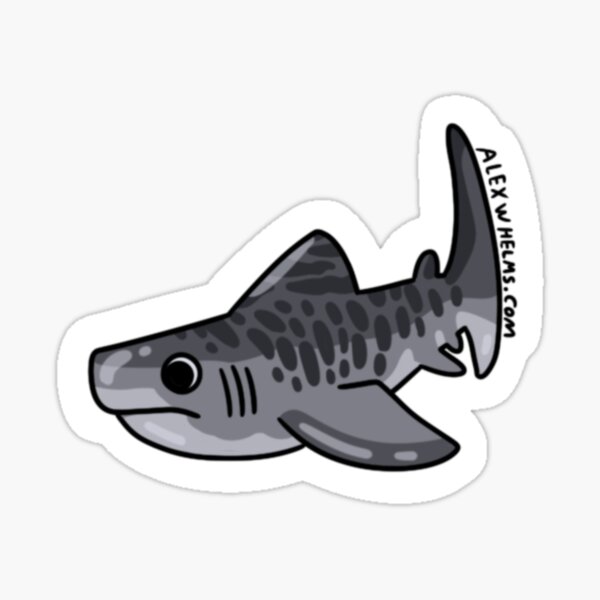 Silly Stickers Tiger shark - Rambunctious Edition Sticker for