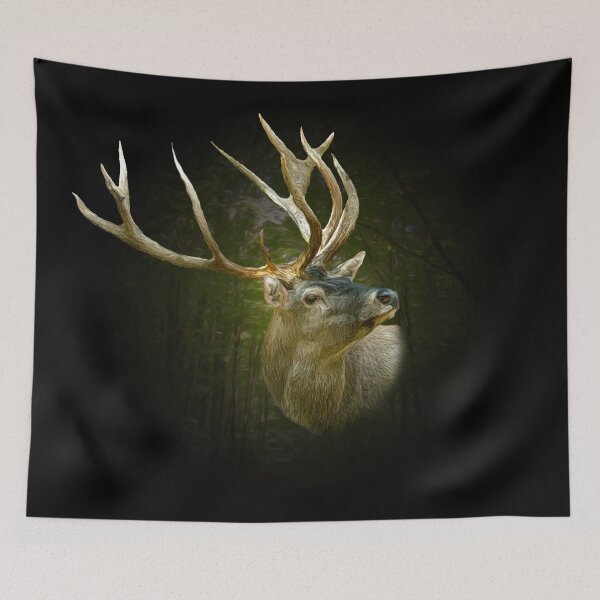 Item preview, Red deer portrait designed and sold by Guardi71.