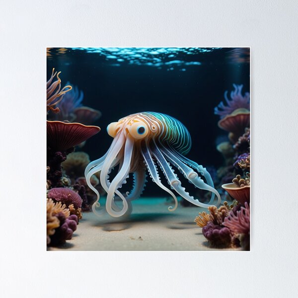Item preview, The Enigmatic Juttlefish Oceanic Wonders designed and sold by PixelFixArt.