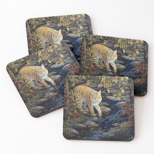 Item preview, Liberian Lynx in The Forest designed and sold by SapphireKunai.