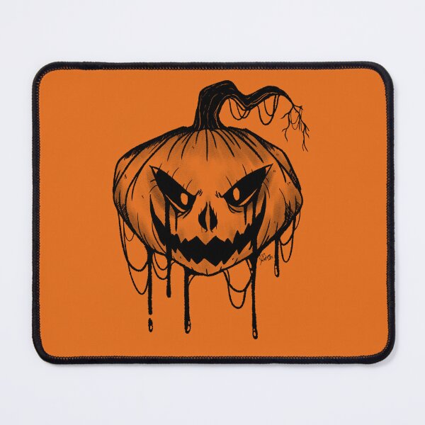 Item preview, Black scary pumpkin halloween designed and sold by dinosaphira99.