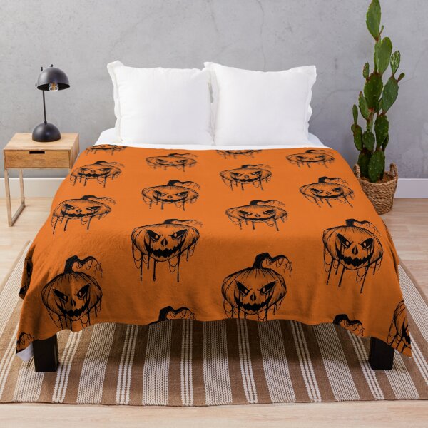 Item preview, Black scary pumpkin halloween designed and sold by dinosaphira99.