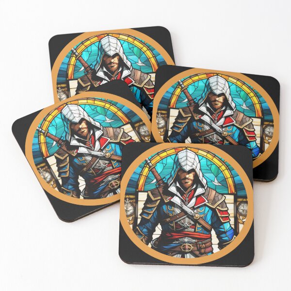 Item preview, Assassin's Creed Edward Kenway Stained Glass designed and sold by FanArtisan.