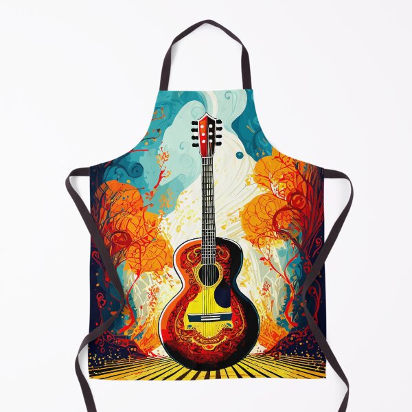 Arte De Guitarra Delantal