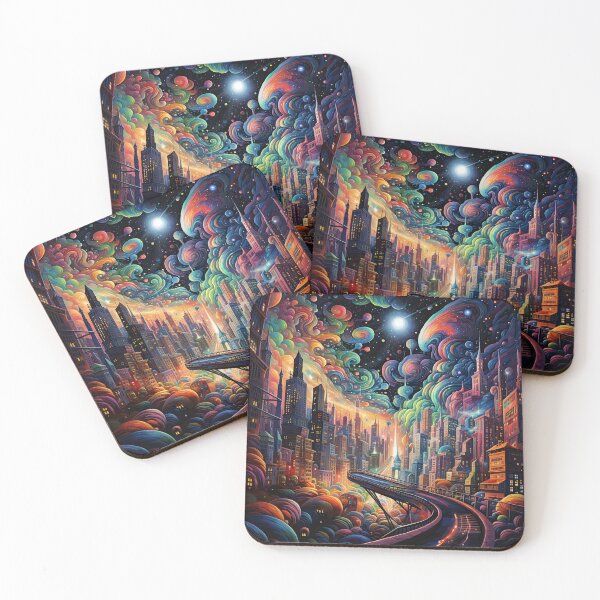 Item preview, Trippy City - City in Technicolor designed and sold by brandway.
