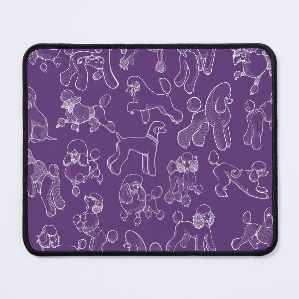 Item preview, Poodle Patterns White designed and sold by Spike and Sparkle.