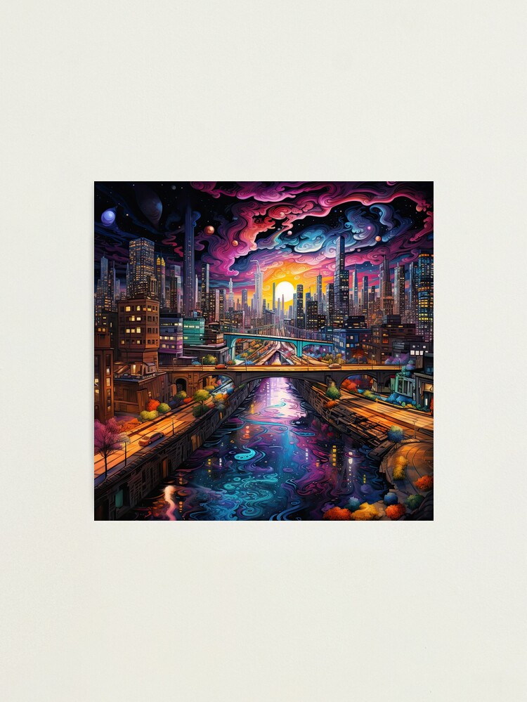 Trippy City - Psychedelic Skyline Trippy City - Psychedelic Skyline